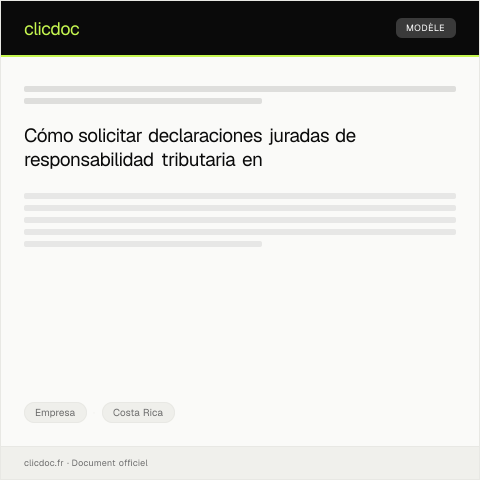 Vista previa del documento Solicitar declaraciones juradas de responsabilidad tributaria por medios electrónicos — Empresa, Costa Rica