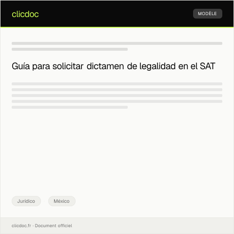 Vista previa del documento Solicitar dictamen de legalidad de documento — Jurídico, México