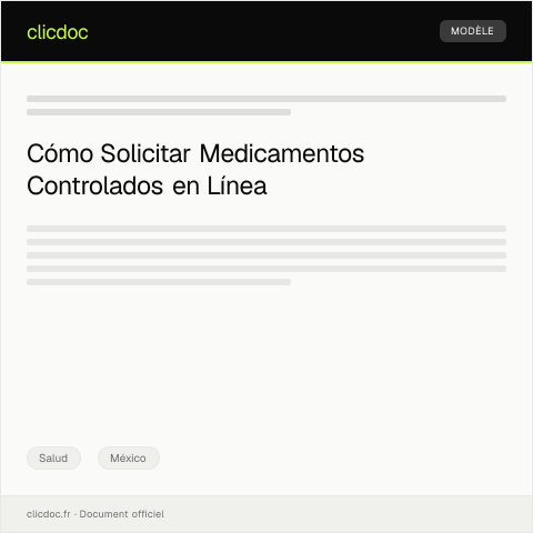 Vista previa del documento Solicitar entrega de medicamentos controlados en línea — Salud, México
