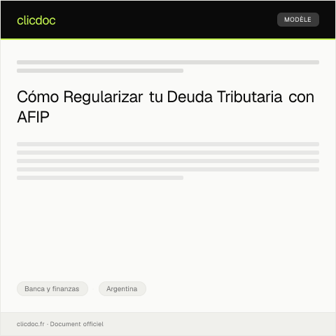 Vista previa del documento Solicitar fraccionamiento de deuda tributaria — Banca y finanzas, Argentina