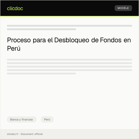 Vista previa del documento Solicitar gestión para desbloqueo de fondos — Banca y finanzas, Perú