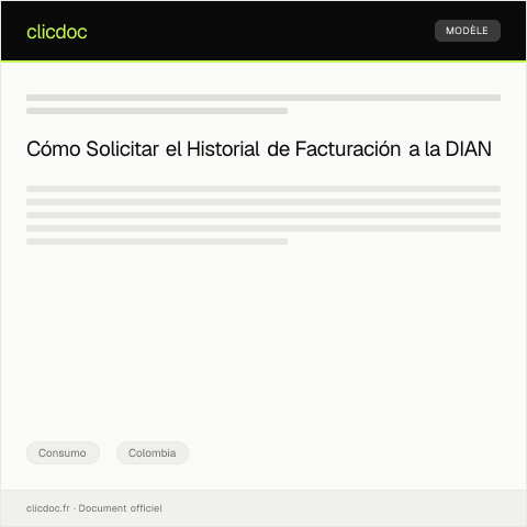 Vista previa del documento Solicitar Historial de Facturación con Detalle — Consumo, Colombia
