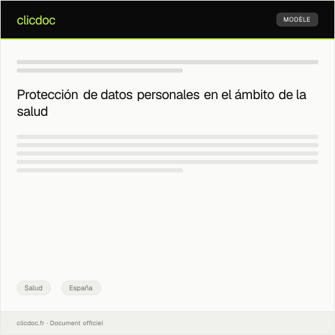Vista previa del documento Solicitar información sobre protección de datos en salud — Salud, España