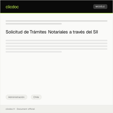 Vista previa del documento Solicitar la realización de trámites notariales en línea — Administración, Chile