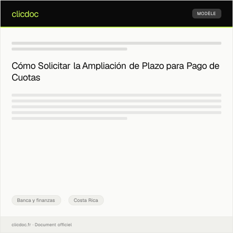 Vista previa del documento Solicitud de ampliación de plazo para pago de cuotas en el banco estatal — Banca y finanzas, Costa Rica