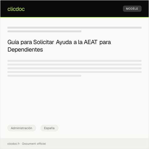 Vista previa del documento Solicitar ayuda para cuidado de dependiente en el programa social de la comunidad autónoma — Administración, España