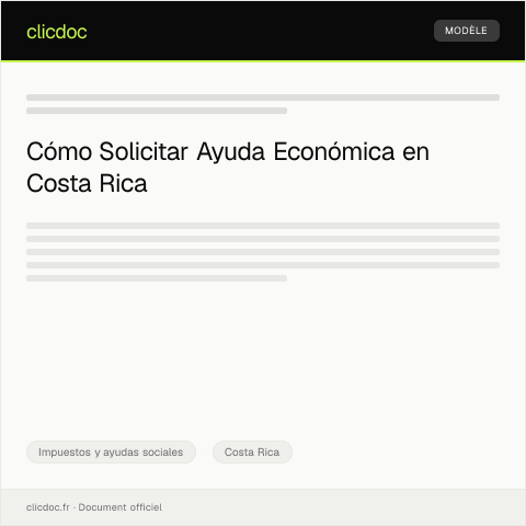 Vista previa del documento Gestionar ayuda económica en situación de vulnerabilidad social ante el Instituto Mixto de Ayuda Social — Impuestos y ayudas sociales, Costa Rica