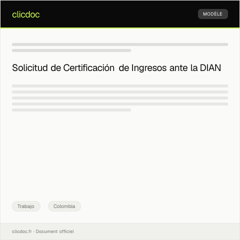 Vista previa del documento Solicitud de certificación de ingresos — Trabajo, Colombia