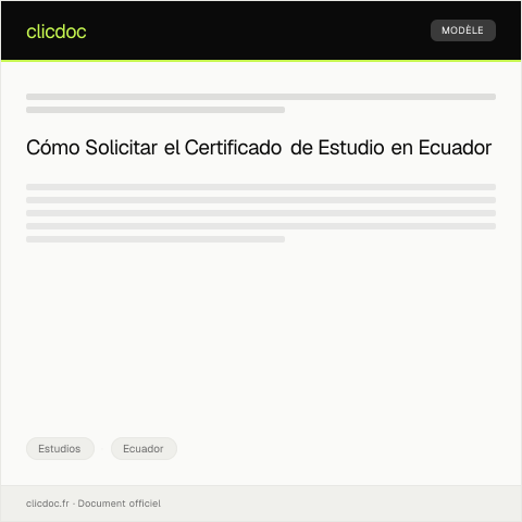 Vista previa del documento Solicitud de Certificado de Estudio — Estudios, Ecuador