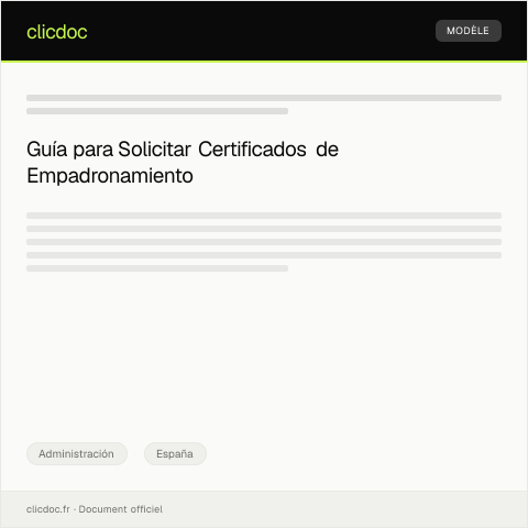 Vista previa del documento Solicitud de emisión de certificados de empadronamiento — Administración, España