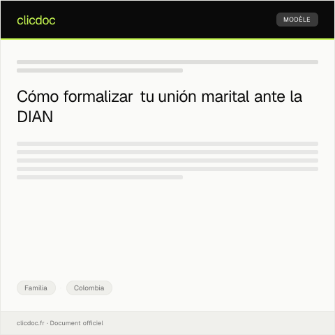 Vista previa del documento Solicitud de reconocimiento de unión marital ante autoridad civil — Familia, Colombia