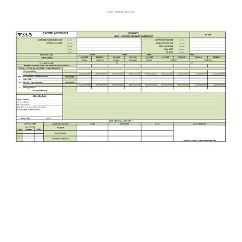 Document preview: DA 260F2 – Vermouth SOS – External Form — PDF Forms, South Africa (CERFA n°DA 260F2)