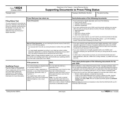 Document preview: IRS Form f14824 — IRS, United States (CERFA n°14824)