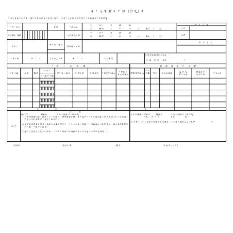 Document preview: 個人災害損失申報(核定)表(A4橫印) — 綜合所得稅, 台灣 (CERFA n°中文版空白書表(pdf))