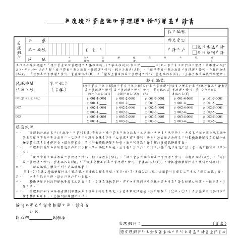 Document preview: 資金匯回專法專區 — 稅務行政, 台灣 (CERFA n°境外資金匯回管理運用情形備查申請書)