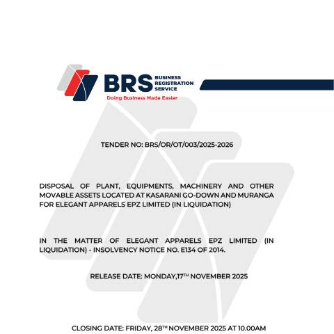 Document preview: TENDER DOCUMENT- ELEGANT APPARELS EPZ(3) — Document, Kenya (CERFA n°TENDER-DOCUMENT-ELEGANT-APPARELS-EPZ3)