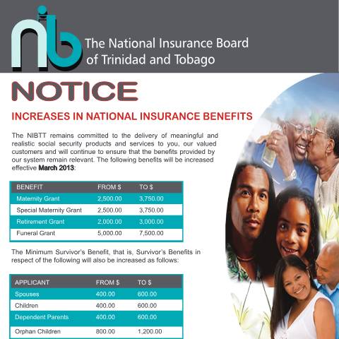 Document preview: Increase Benefits - Mat-SMat-Ret-Fun rev Feb22 — Document, Trinidad & Tobago (CERFA n°Increase Benefits - Mat-SMat-Ret-Fun rev Feb22)