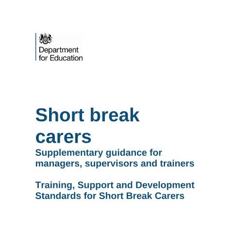 Document preview: TSD standards workbook for short break foster carers — Department for Education, United Kingdom