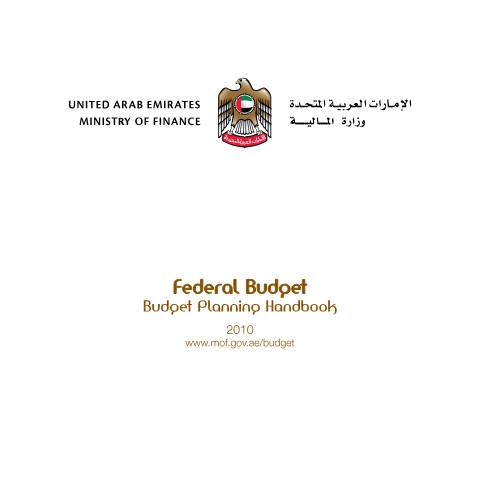 Document preview: Federal Budget Planning Handbook 2010 — Federal General Budget, United Arab Emirates (CERFA n°english-section)