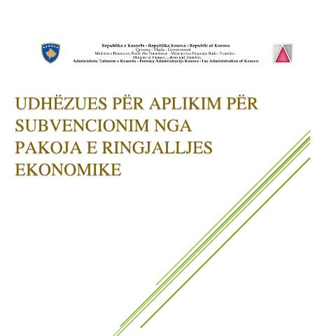 Document preview: Udhëzues përdorimi për aplikim për subvencionim nga pakoja e ringjalljes ekonomike — Manualeprezantime, Kosovë