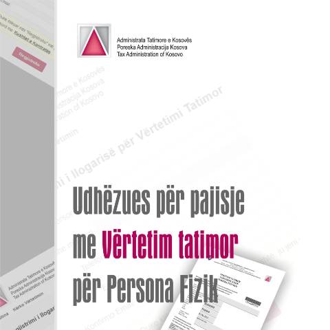 Document preview: Udhëzues për vërtetim tatimor — Manualeprezantime, Kosovë