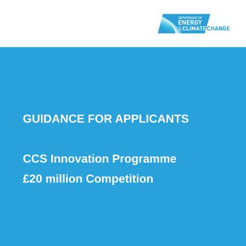 Document preview: CCS innovation programme — Department of Energy & Climate Change, United Kingdom