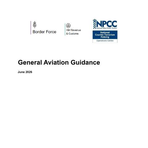 Document preview: Providing information about international general aviation flights — Border Force, Home Office, United Kingdom