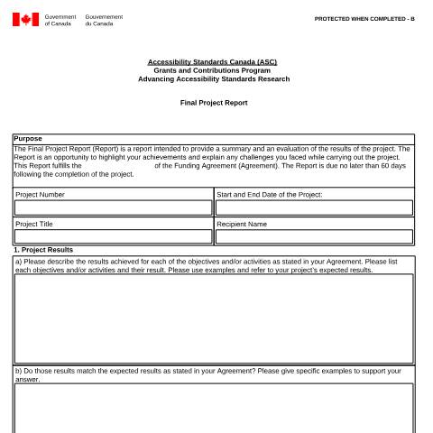 Document preview: Final Report: Accessibility Standards Canada (ASC) — Government of Canada, Canada (CERFA n°GC-EMP5675.xdp)