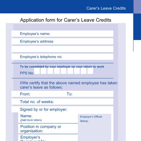 Document preview: Operational Guidelines: Carer's Benefit — Department of Social Protection, Ireland