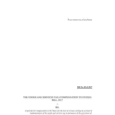 Document preview: compensation cess bill e — gst, India (CERFA n°compensation-cess-bill-e)