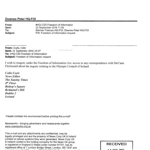 Document preview: FOI Request 16/138 — foi request 16138 — Department of Foreign Affairs, Ireland