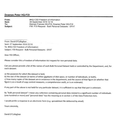 Document preview: FOI Request 16/148 — foi request 16148 — Department of Foreign Affairs, Ireland