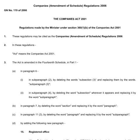 Document preview: GN. 119 of 2006 — Document, Mauritius (CERFA n°GN.-119-of-2006)