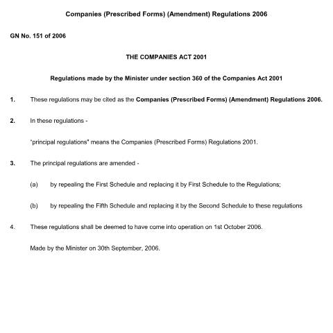 Document preview: GN. 151 of 2006 — Document, Mauritius (CERFA n°GN.-151-of-2006)