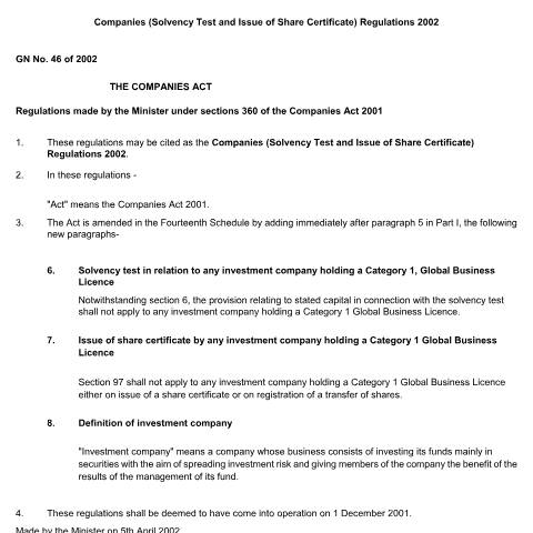 Document preview: GN. 46 of 2002 — Document, Mauritius (CERFA n°GN.-46-of-2002)