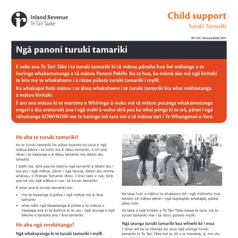 Document preview: Ngā panoni turuki tamariki — Other, New Zealand (CERFA n°IR1150M)