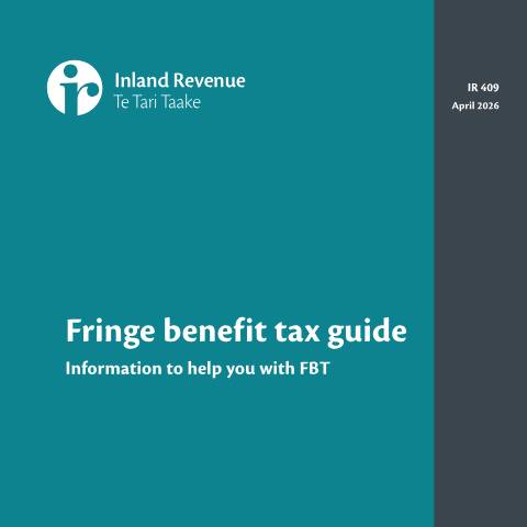 Document preview: Fringe benefit tax guide – IR409 — Employing staff, New Zealand (CERFA n°IR409)