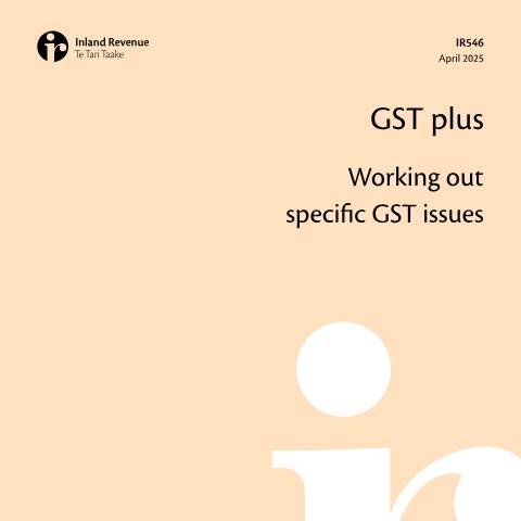 Document preview: IR546 2025 — GST (goods and services tax), New Zealand (CERFA n°IR546)