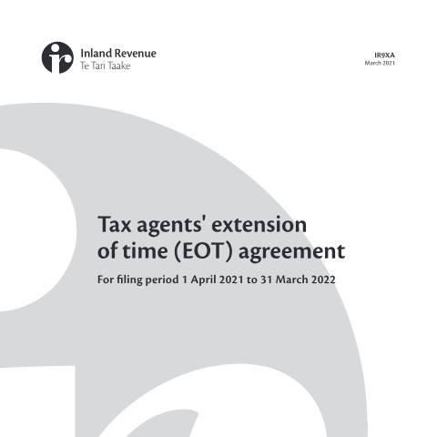 Document preview: IR9XA 2021 — Income tax, New Zealand (CERFA n°IR9XA)