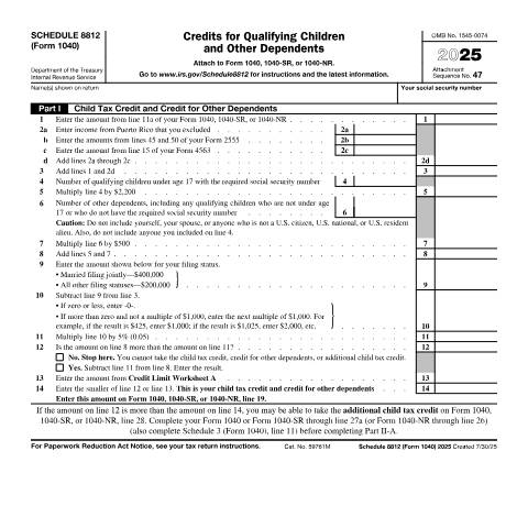 Document preview: IRS Form f1040s8 — IRS, United States (CERFA n°1040S8)