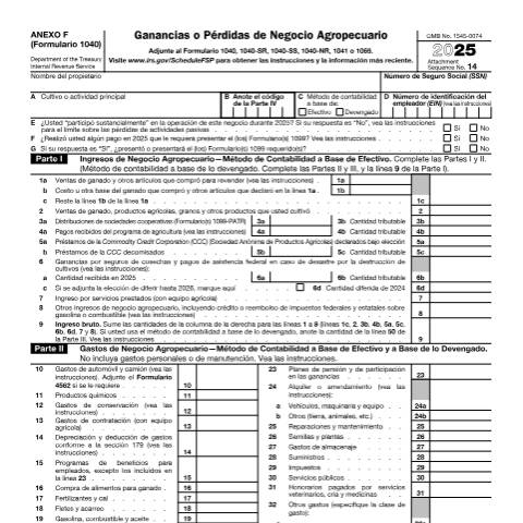 Document preview: IRS Form f1040sfs — IRS, United States (CERFA n°1040SFS)