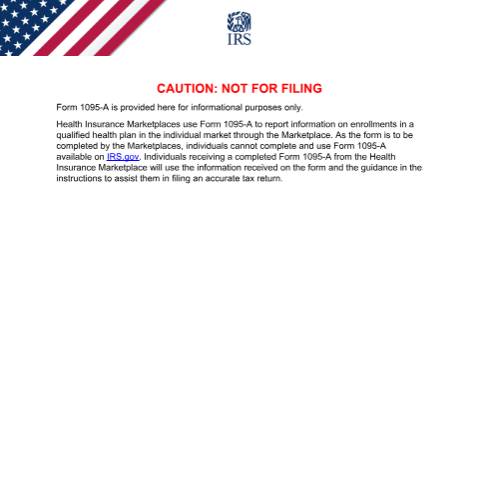 Document preview: IRS Form f1095a — IRS, United States (CERFA n°1095A)