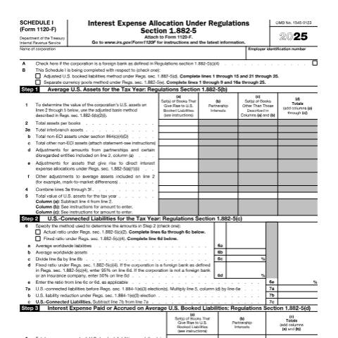 Document preview: IRS Form f1120fi — IRS, United States (CERFA n°1120FI)