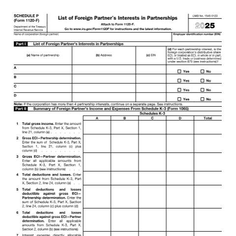 Document preview: IRS Form f1120fp — IRS, United States (CERFA n°1120FP)
