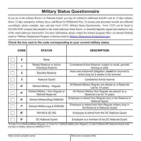 Document preview: IRS Form f12325 — IRS, United States (CERFA n°12325)