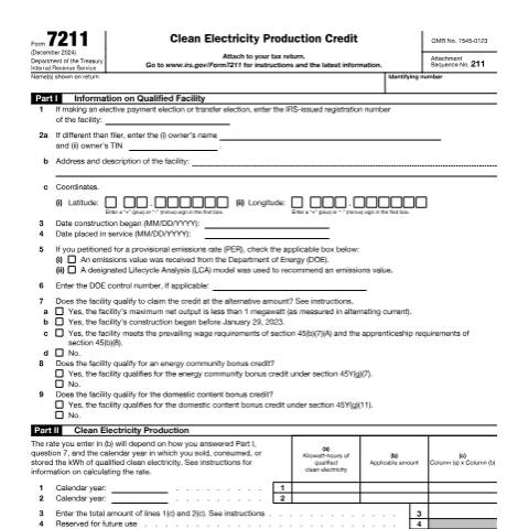 Document preview: IRS Form f7211 — IRS, United States (CERFA n°7211)