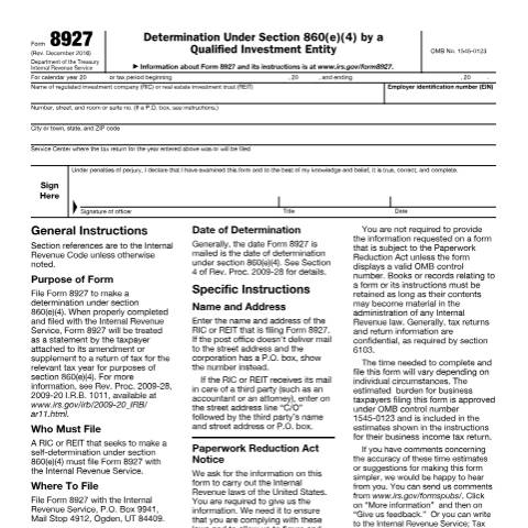 Document preview: IRS Form f8927 — IRS, United States (CERFA n°8927)