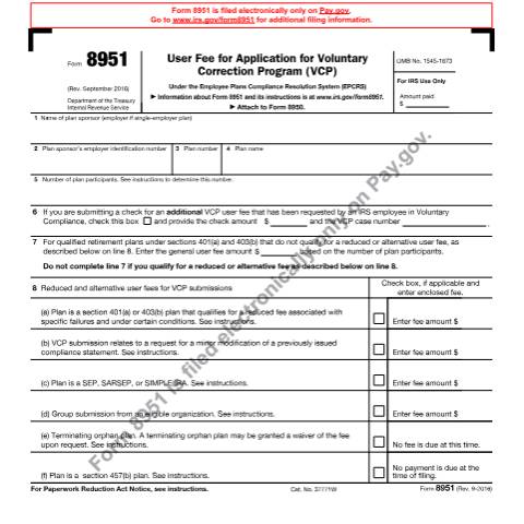Document preview: IRS Form f8951 — IRS, United States (CERFA n°8951)