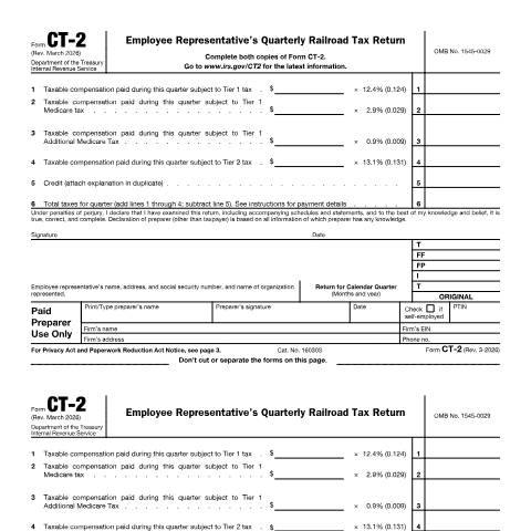 Document preview: IRS Form fct2 — IRS, United States (CERFA n°CT2)