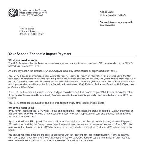 Document preview: IRS Other n1444bes — IRS, United States